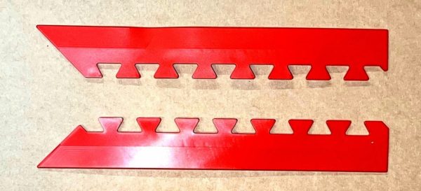Red Tile Edging Corner - Pack of 2 pcs
